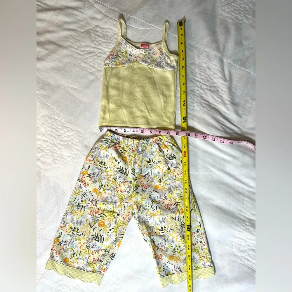 Gymboree Matching Set-Girls Size 2T- shirt pants combo-gingham and floral - Picture 4 of 13